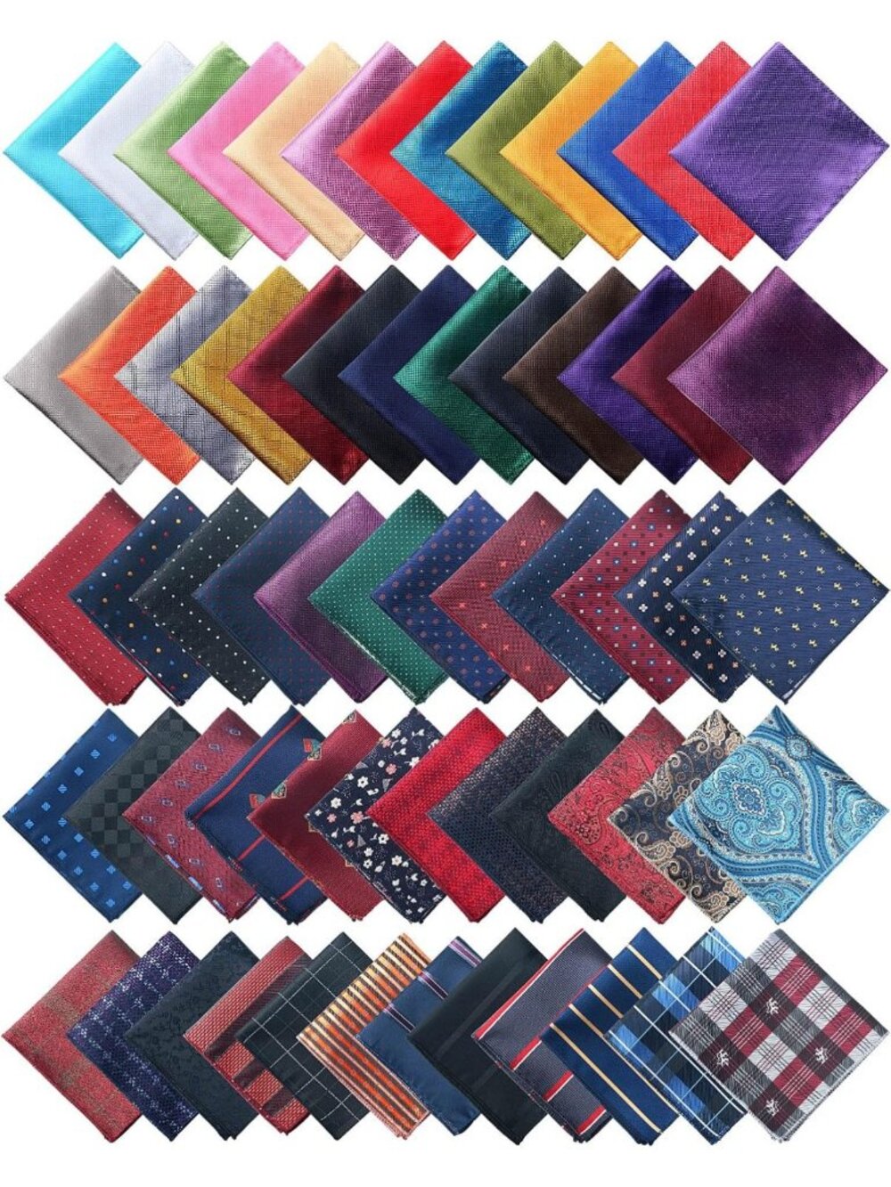 Stylish Silk Pocket Squares for Men | Elegant Handkerchiefs for Formal Events